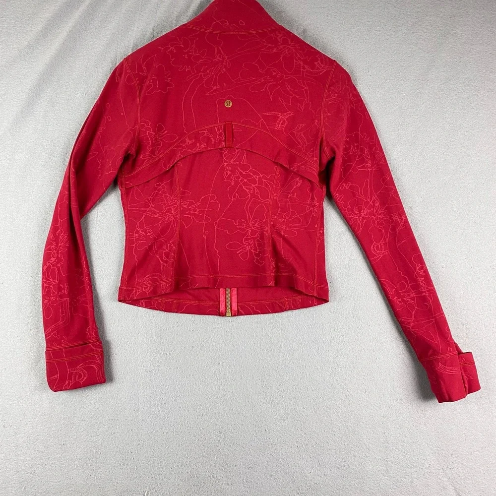 Lululemon Lunar New Year Define Cropped Jacket 8 Nulu Red Gold Design